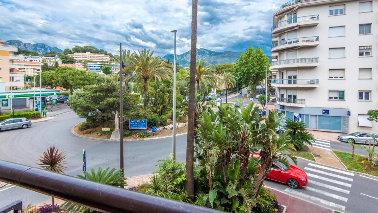 La Perle Bleue - Central - Vue Mer - Wifi Roquebrune-Cap-Martin Eksteriør billede